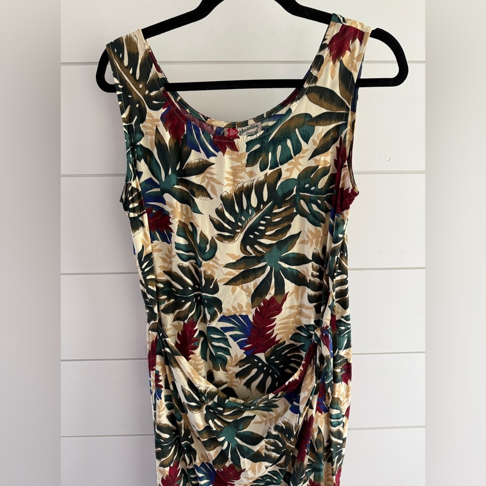 Hilo Hattie Multicolor Tropical Vintage Mini Dress, Size Medium - Picture 2 of 6